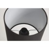 Lexi Lighting Cara Table Lamp, Black/Timber, E14 Lamp Holder, Cozy