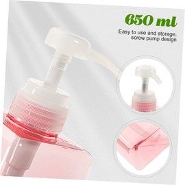 Gatuida Square Pump Bottle for Shampoo Body Wash and Liquid Soap Refillable Hand Soap Dispenser Pink for Bathroom Kitchen and Hotel Use
