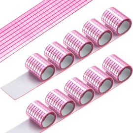 Queekay 4800 Pcs Self Adhesive Glass Mirror Mosaic Tiles 5 x 5 mm Disco Tiles Stickers for Crafts Small Square Mirror Tiles for DIY Craft Disco Balls Decoration(Pink)