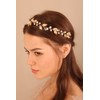 Deniferymakeup Leaf Bride Wedding Hair Vine Pearl Headpiece Bridal Headband