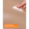 ZPAI Small Clear Area Mat, 3'×3' PVC Waterproof Hard Floor