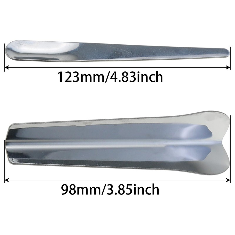 Heyous 2PCS Silver Stainless Steel Double Ended Caulking Tools Cement