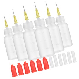 COHEALI 6sets Precision Needle Tip Squeeze Bottles for Glue Application for DIY Crafts Fine Tip Applicator for Liquid Dispensing and Repair Work