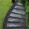 GASPRO 15lb Black River Rocks for Landscaping Outdoor, Polished Black