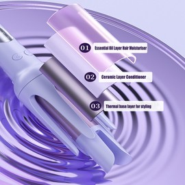 iFCOW Rotating Curling Iron, Automatic Hair Curler Fast Heating Automatic Curling Iron with 4 Adjustable Temps for Hair Styling