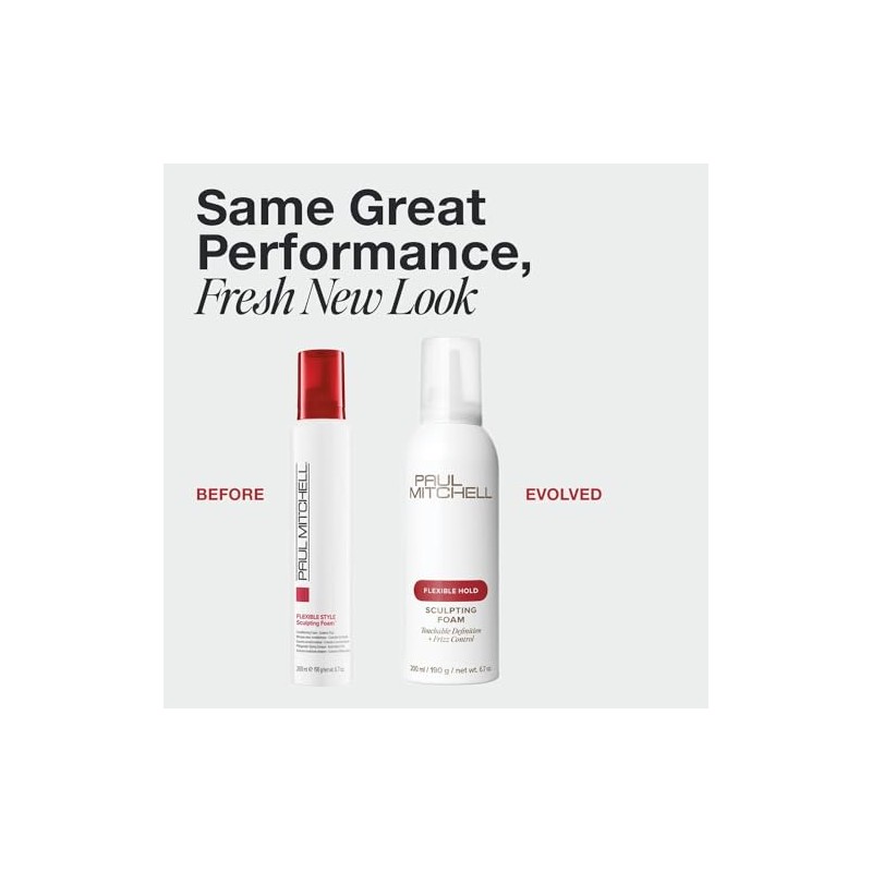Paul Mitchell Sculpting Foam, Espuma, Acondiciona y Controla el Frizz,