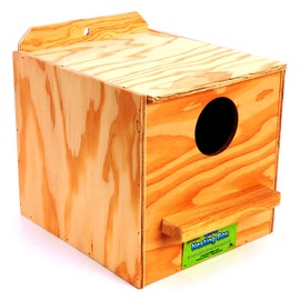 Ware Manufacturing Nest Box, Perfectly Sized for Cockatiels, Natural Wood