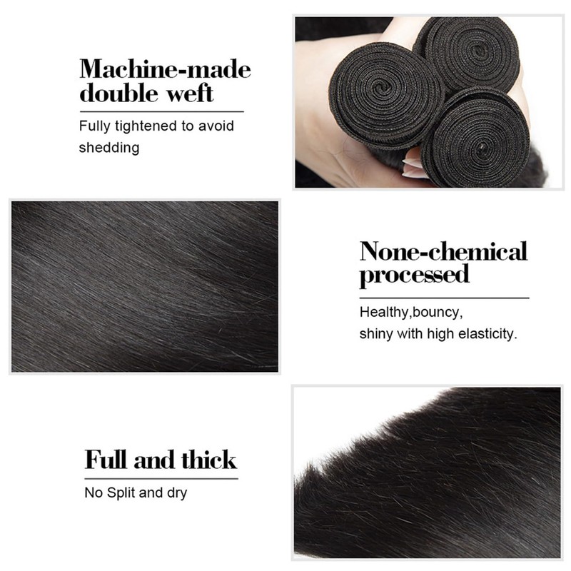 Bundles Human Hair Bundles Straight Real Hair Wefts for Sewing
