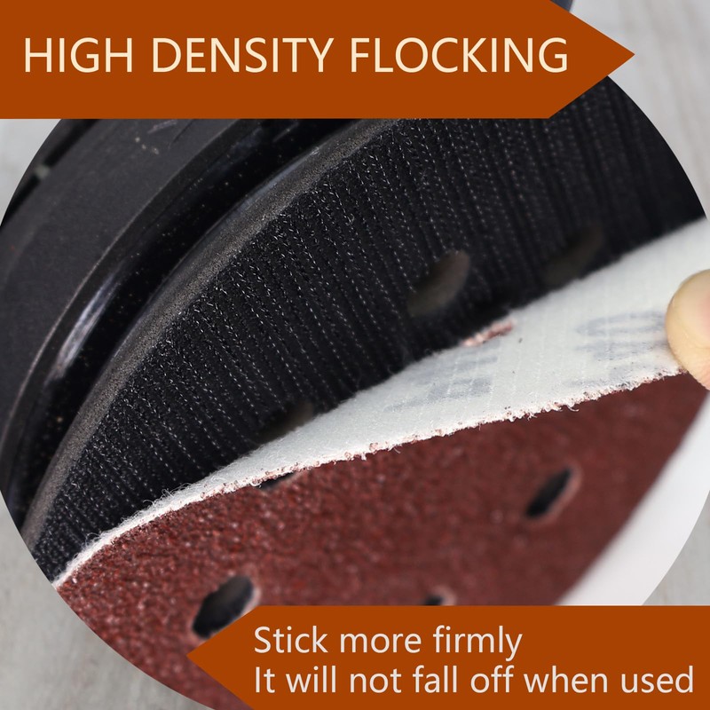 ZUYUEE 30PCS 125mm Sanding Discs 80 Grit,8-Hole Sand Paper,Sandpaper for