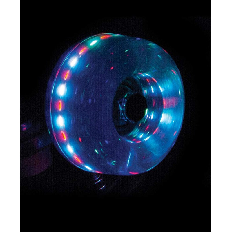 Rio Roller Light Up Wheels, Unisex Adult, Blue (Glitter), S