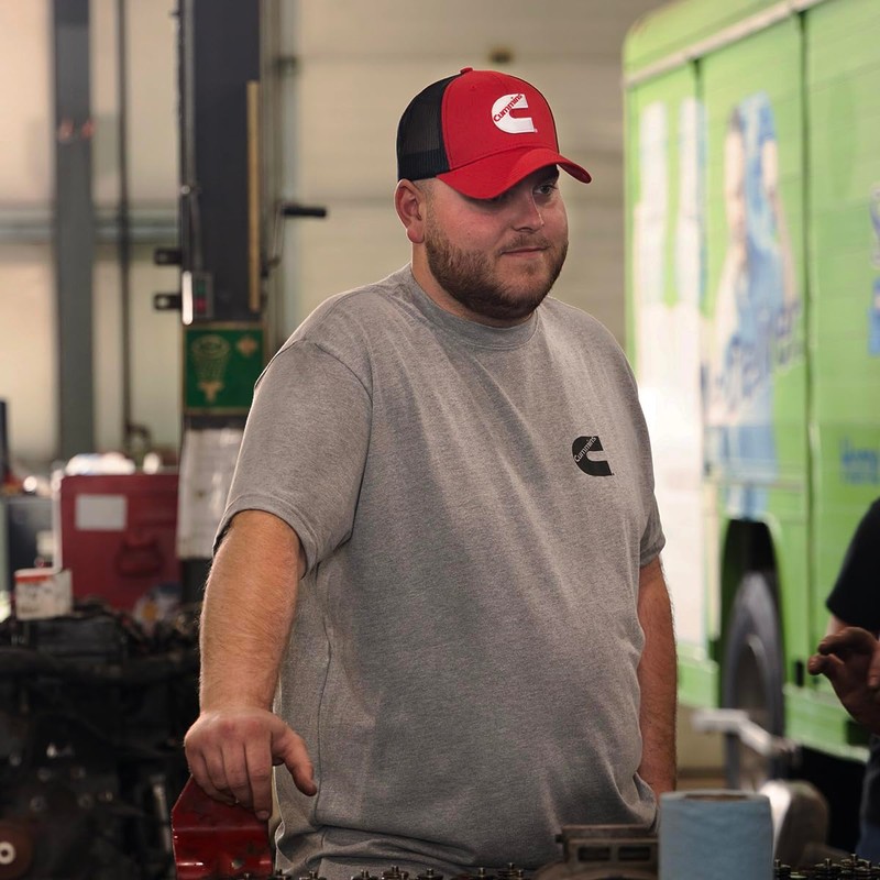 Cummins Mens Red/Adjustable Hat, Red, Medium US