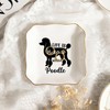 Pininerr Poodle Ceramic Jewelry Tray, Decorative Trinket Dish 4.33"