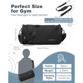 Small Gym Bag for Women,Waterproof Mini Duffle Bag Womens Spotrs WorkoutBags Small Travel Duffel Bag with Wet Pocket Carry on Weekender Bags for Dance Swimming,Gym,Yoga,Fitness Black