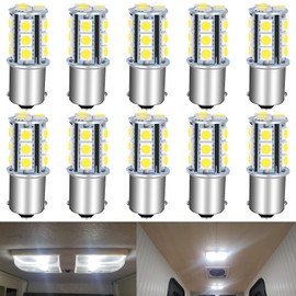 Super Bright 1156 LED Bulbs - Pack of 10 for RV and Boat