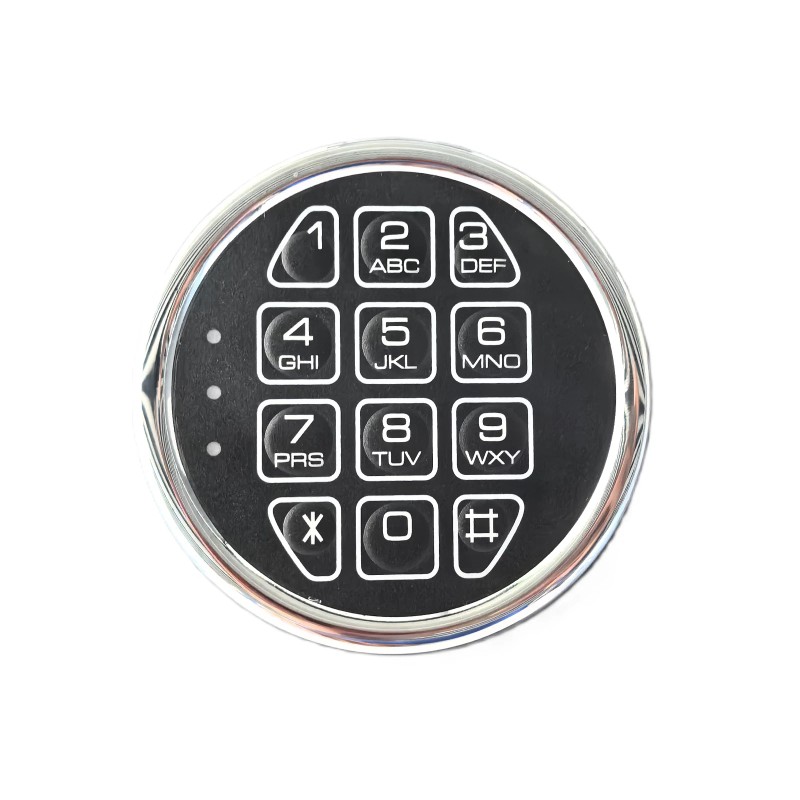 MOUNT Gun Safe Replacement Lock Chrome Digital Keypad Lock Electronic