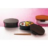 HAKOYA Tight Operated Wood Grain 小判 Bento Small urumi 52902