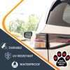 Magnet Me Up: Who Rescued Who? Pawprint Magnet Decal -