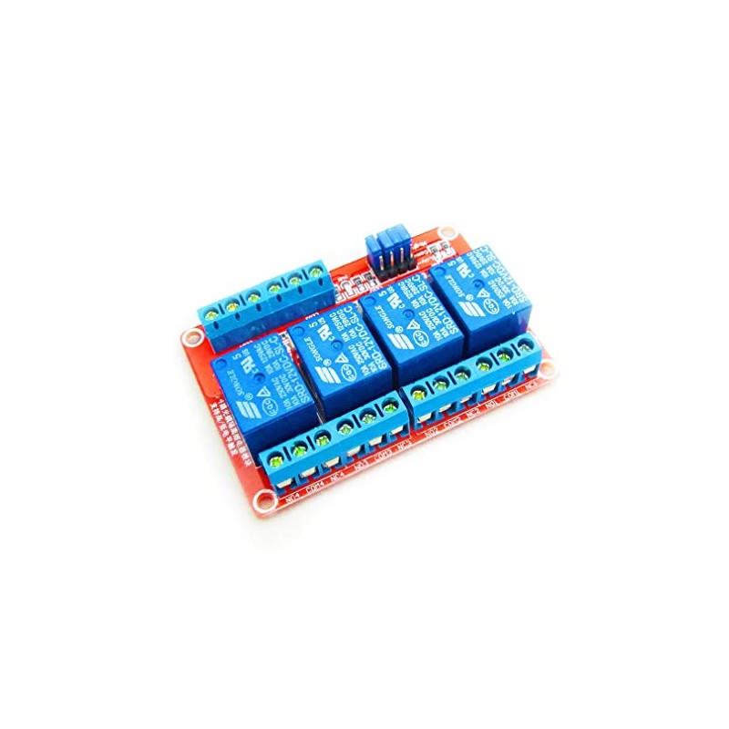 HiLetgo 12V 4 Channel Relay Module with OPTO-Isolated Support High