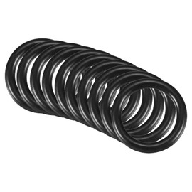 QUARKZMAN Nitrile Rubber Round Washer 22 mm x 16 mm x 3 mm for Tap Plumbers Repair Seal Connection, Black Pack of 10