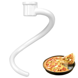 Ktxaby 1 Pcs Spiral Dough Hook Replacement Compatible with Kitchenaid 5Plus & 6QT Bowl-Lift Stand Mixers, Coated Dough Hook Attachments for Models KV25G0X, KV25G8X, KV25H0X, KP26M1X, KP26M8X, KL26M8X