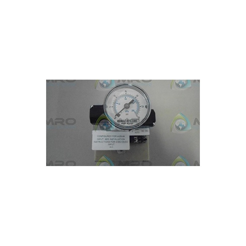 MAMAC SYSTEMS EP-313-020 TRANSDUCER, 18-28V AC/DC, ELECTROPNEAUMATIC Type, Mini, 4-20