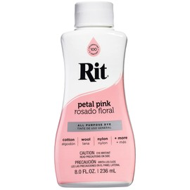 Nakoma Rit Liquid Dye,All Purpose Dye, Petal pink rosado floral 236ml/8 oz
