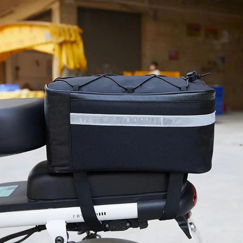 Portable Bike Trunk Bag Waterproof Bicycle Rack Rear 13L Rear