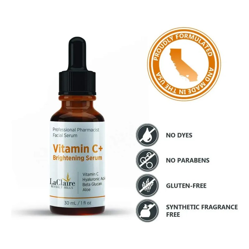 Laclaire Vitamin C Serum For Face With Hyaluronic Acid Anti