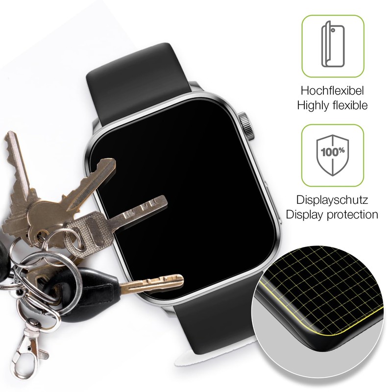 dipos FLEX 2x Matte Screen Protectors Suitable for Ice-Watch Smart