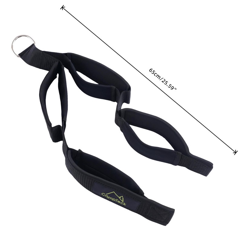 CampTeck U7249 2-in-1 Length Tricep Rope, Multi Gym Accessory, Pull