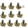 Ferwooh 10PCS B1M 1M Ohm Adjustment Single Linear Rotary Taper
