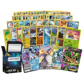 50 Pokemon Cards Plus 1 Ultra Rare Legendary Pokemon Card | Bundle with LCC Deck Box