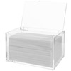 rejomiik Thick Acrylic Dryer Sheet Holder Clear Container for Laundry