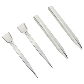 DIY Jewelry Making Tools E-outstanding 2PCS Beading Tweezers Tool with Scoop and 2PCS Long Tube Scoop Pick Up Tools for Seed Beads Diamond Jewelry Making