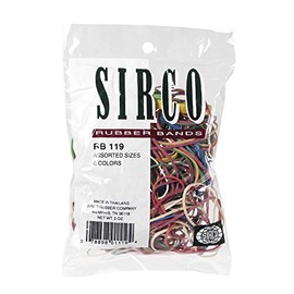 Darice RB119 2 oz Assorted Color Rubber Band, Multicolor