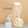 LED Table Lamp USB Charging Gooseneck Reading Light Pen Holder