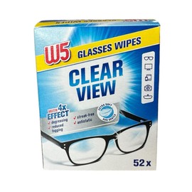 W5 Glasses Lens Cloths 52 Pcs Wipes Cleaning Glasses Camera Phone