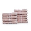 Ample Decor 100% Cotton Soft Pink Washcloths Set of 10-