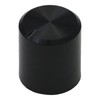 6mm Splined Hole Smooth Side Plain Black Control Knob Pack