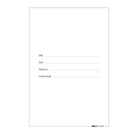 EDIPRO - E2353 - Mobile Sheets for Social Books in White Paper gr. 90 with Frame - 100 Numbered Sheets (1-200) f.to 31x24,5