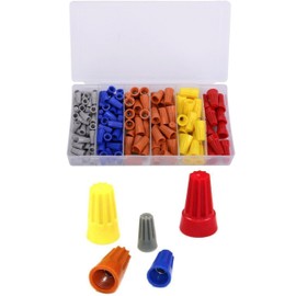 158 PCS Upgraded Wire Assortment Nuts Kit, Electrical Twist Nuts Colorful Wire Caps Kit,Wire Connectors with Spring Insert Twist Nuts Caps Assortment Set