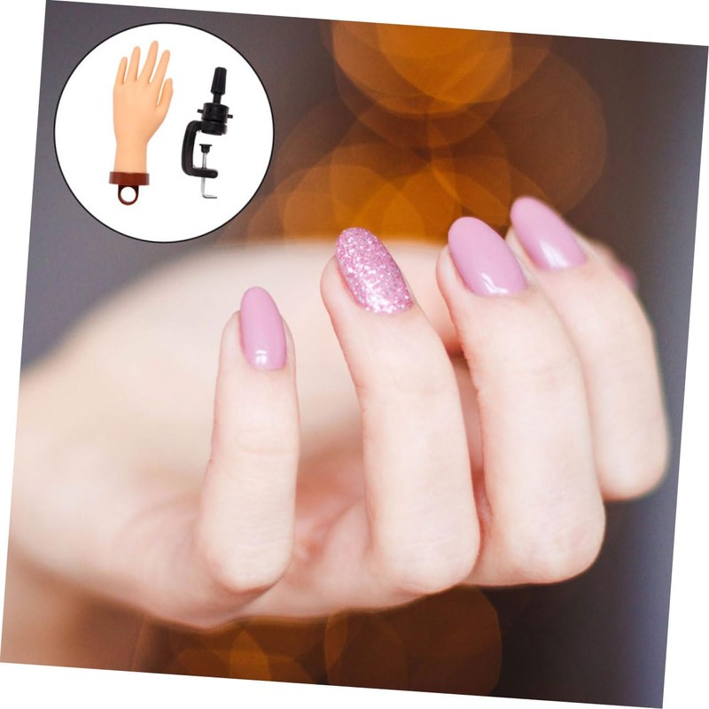 Mikinona Professional Nail Art Model Sturdy Manicure Training Hand Builder