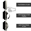 AlloyTech Pocket Door Pull Swivel Handle with Concealed Hardware and