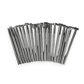 AKORD 20pcs Leather Working Saddle Making Tools Craftool Leather Craft Stamp Set