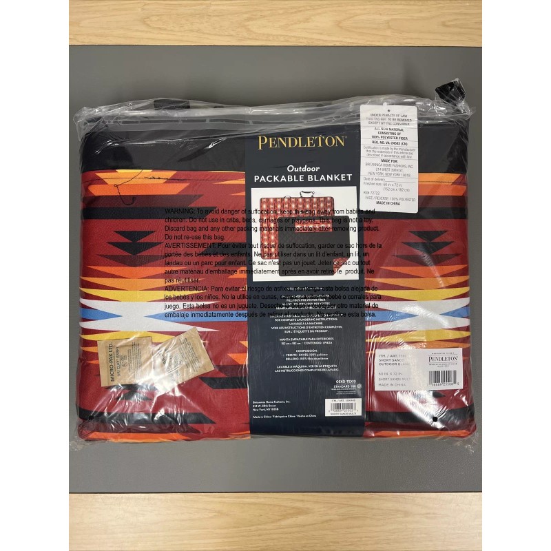 Pendleton Outdoor Packable Blanket 60” x 72” Picnic Camping Beach