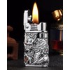 Dragon Lighter, Cool Antique Candle Lighters, Reusable Grinding Wheel Oil