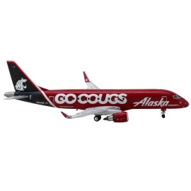 DCD Embraer ERJ-175 Resin Commercial Aircraft Model 'Alaska Airlines/Horizon Washington State Cougars' Red Gray Tail 1/400 Scale