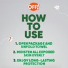 OFF! OFF! Deep Woods Mosquito and Insect Repellent Wipes, Long