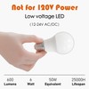 Maelsrlg 12V LED Bulb 6W(50W Equivalent), Daylight 5000K, 12V-24V AC/DC,