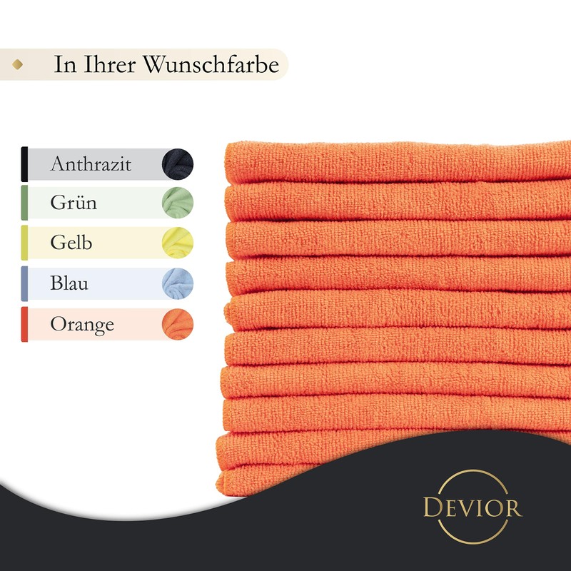 Devior Microfibre Cloths 40 x 40 cm Set of 10